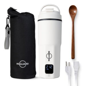 Travel Electric Kettle - 316 Stainless Steel, Portable Tea Kettle & Water Heater, 450ml Portable Water Boiler, 6 Temperature Settings, Auto Shut-off, Universal Voltage (100-240V)