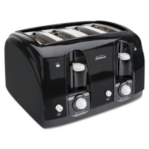 Extra Wide Slot Toaster, 4-Slice, 11 3/4 X 13 3/8 X 8 1/4, Black