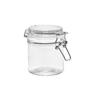 Mainstays 9.4 oz Glass Airtight Food Storage Jar Canister with Locking Lid, Kitchen Pantry Storage Container for Spices, Seasonings and Dry Food