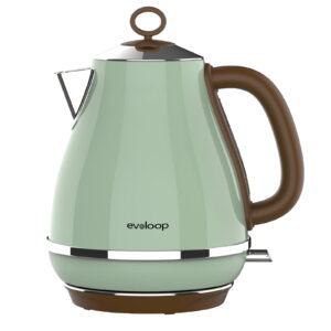 Evoloop 1.7L Electric Kettles, BPA Free Tea Kettle, Hot Water Boiler Heater, Stainless Steel Teapot, 120V/1500W, Green