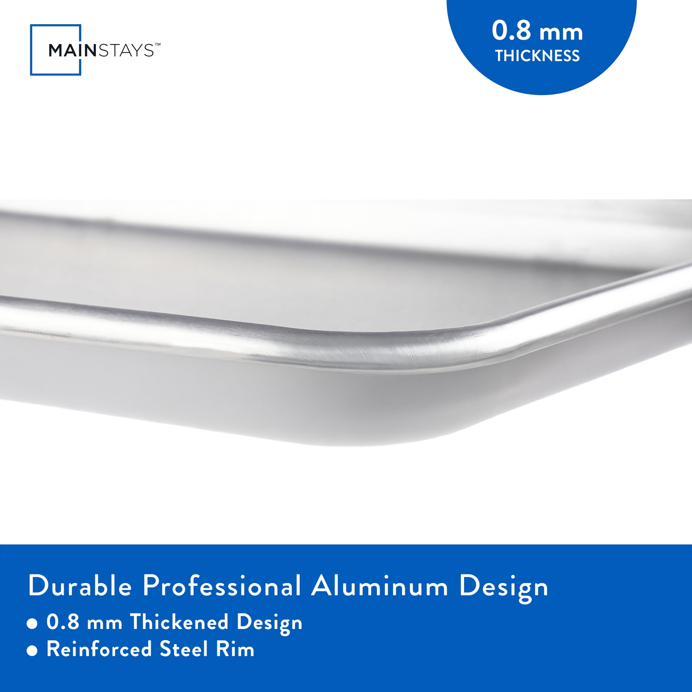 Mainstays 3 Piece Aluminum Multi-Purpose Baking Set - Image 5