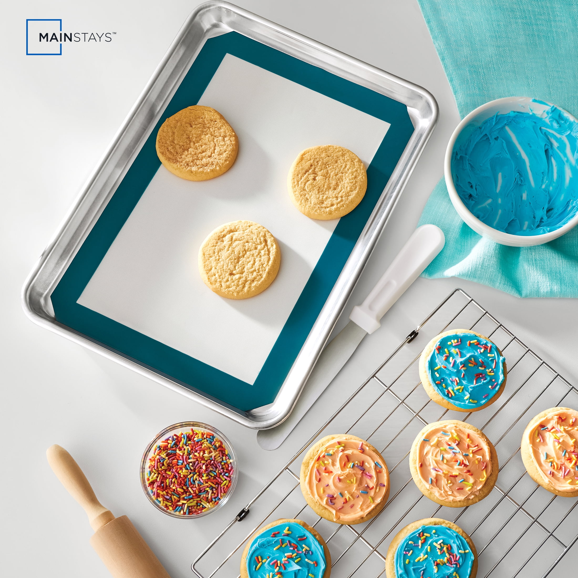 Mainstays 3 Piece Aluminum Multi-Purpose Baking Set - Image 6