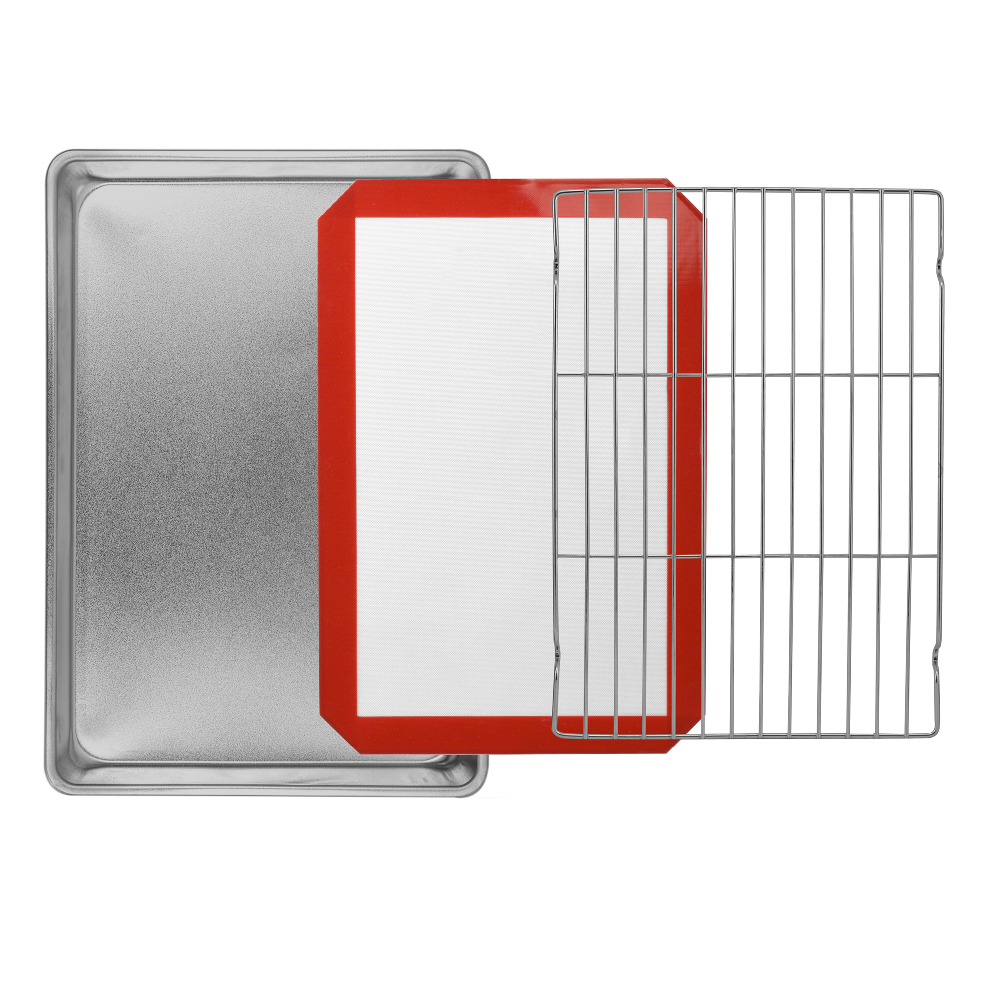 Mainstays 3 Piece Aluminum Multi-Purpose Baking Set - Image 12