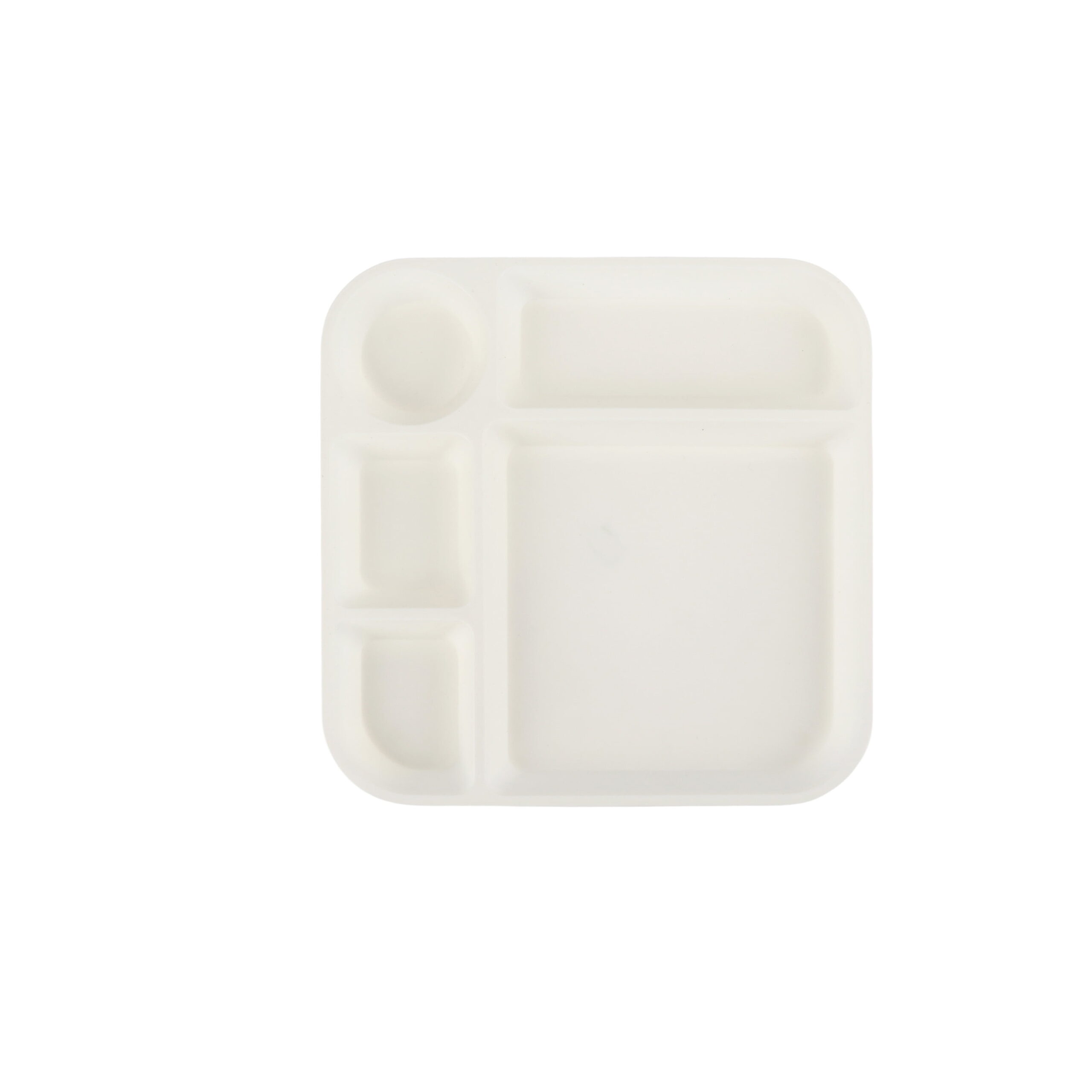 (4 pack) Your Zone 24-Piece Plastic Square Dinnerware Set for Kids with 4 Trays, Bowls, Plates, Cups, Forks, Spoons in Cream, Orange, Green, Blue - Image 23