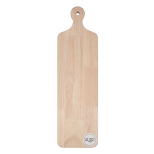 On the Surface Long Wood Board, Customizable Brown Wooden Board with Handle