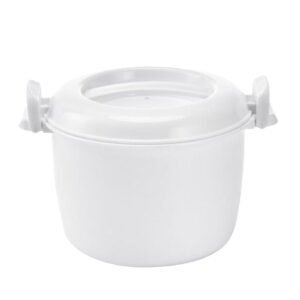 Microwave Rice Box Cooker Lunch Oven Steamer Containers Pressure Cookware Bowl Container Portable Bento Plastic