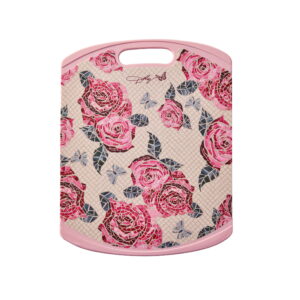 Dolly Parton Non-Slip 11" x 14" Reversible Plastic Cutting Board with Rose Print