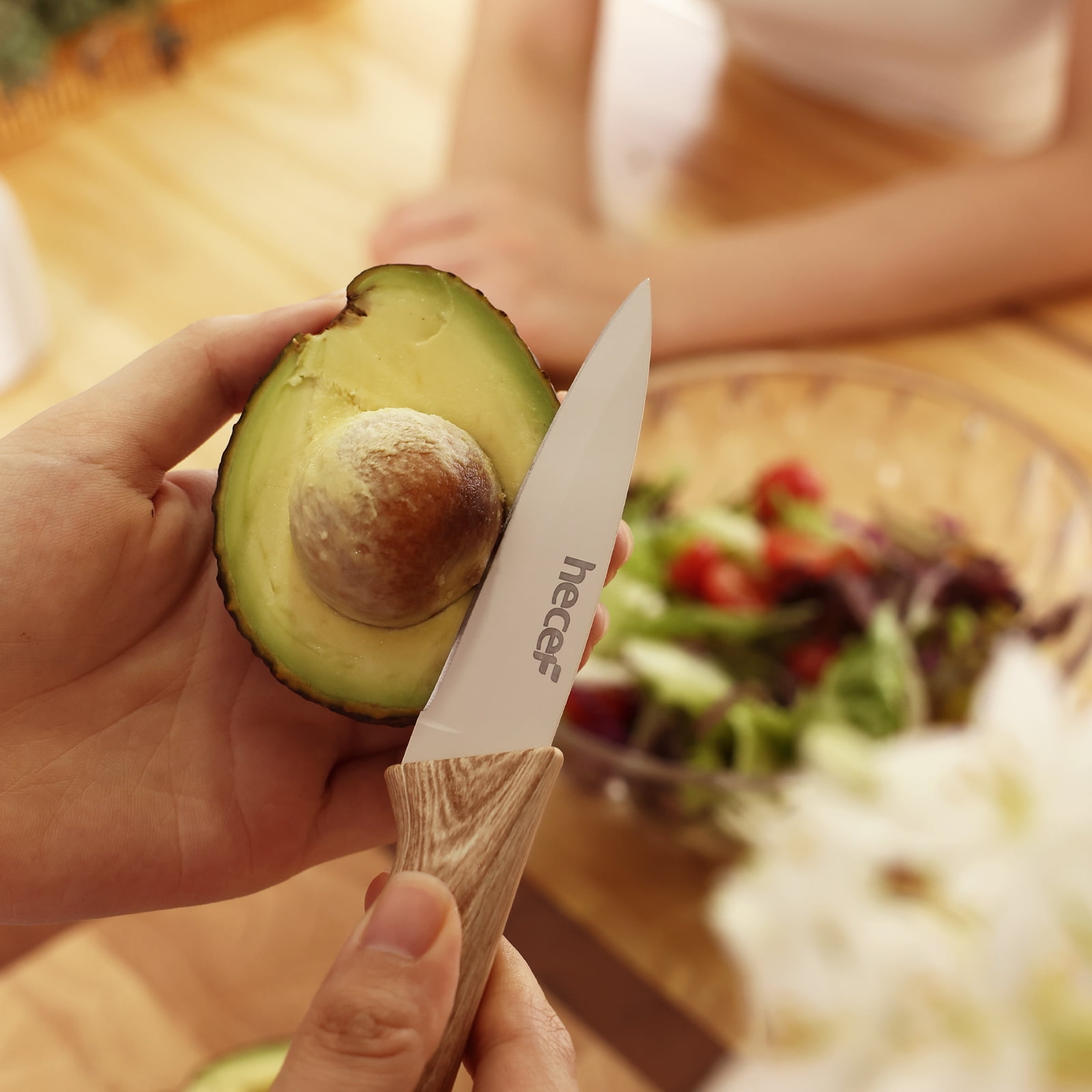 Hecef 3PCS Kitchen Knife Set, Stainless Steel Blades with Non-Stick Coating, Professional Sharp Chef Knives - Image 11