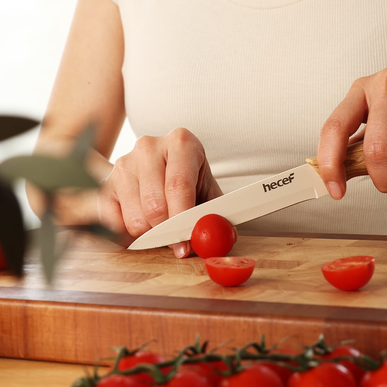 Hecef 3PCS Kitchen Knife Set, Stainless Steel Blades with Non-Stick Coating, Professional Sharp Chef Knives - Image 18