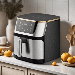 10QT Air Fryer ,Oven Oilless Cooker with Digital LED Touch Screen, 6 Preset Cookings, Dishwasher-Safe Basket