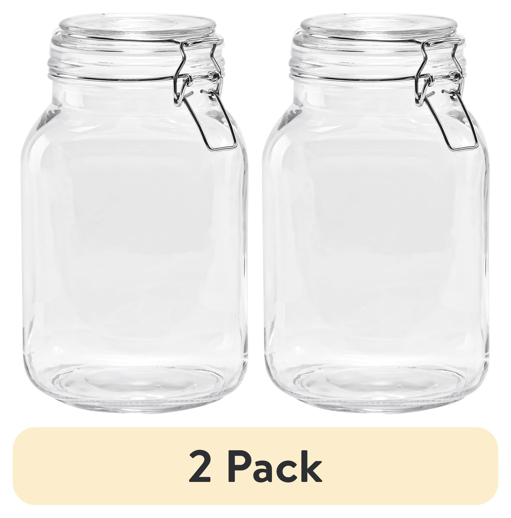 Mainstays 67 oz Glass Airtight Food Storage Jar Canister with Locking Lid, Kitchen Pantry Storage Container for Dry Food, Coffee, Sugar and Pantry Organization - Image 7