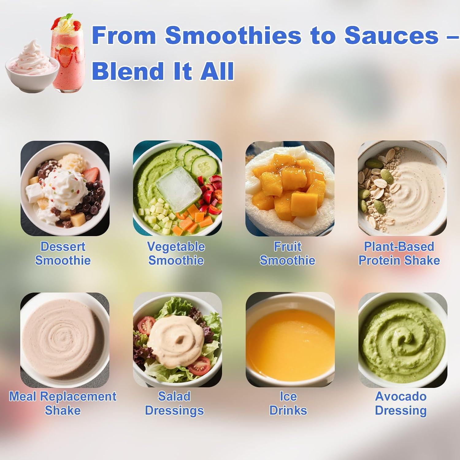 ORFELD Personal Portable Blender, Small Kitchen Appliances Blender Cup for Shakes and Smoothies Rechargeable Shaker Bottle, 20oz - Image 4