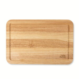 Thyme & Table Large 12" x18" Rubberwood Cutting Board with Shaped Anti-Slip Grips