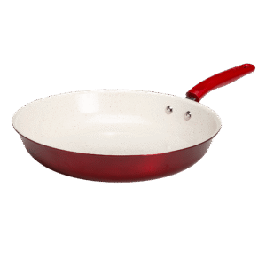 Tasty Clean Ceramic 12in Non-Stick Fry Pan, Red