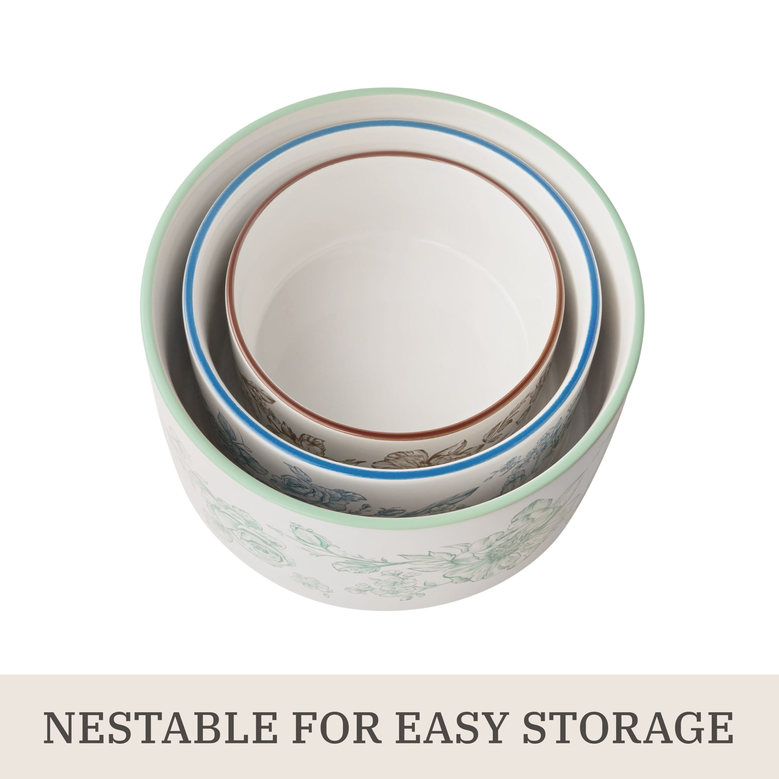 The Pioneer Woman Agatha 6-Piece Nesting Baker Set With Lids - Image 4