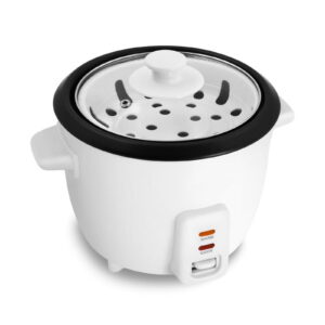 Elite Cuisine ERC500 6 Cup Non-Stick Rice Cooker with Steam Tray