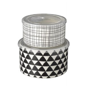 Thyme & Table 4-Piece Ceramic Baking Dish & Lid Set - Medallion