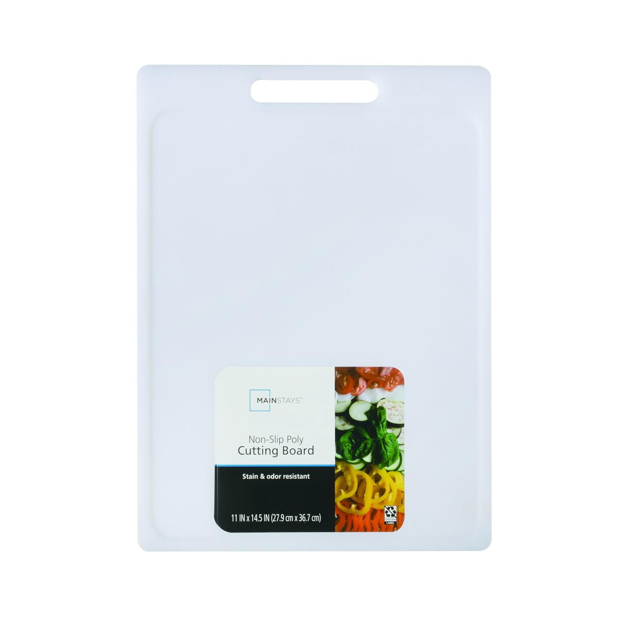 (3 pack) Mainstays 11"X14.5" Non-Slip Poly Cutting Board, White Color - Image 11